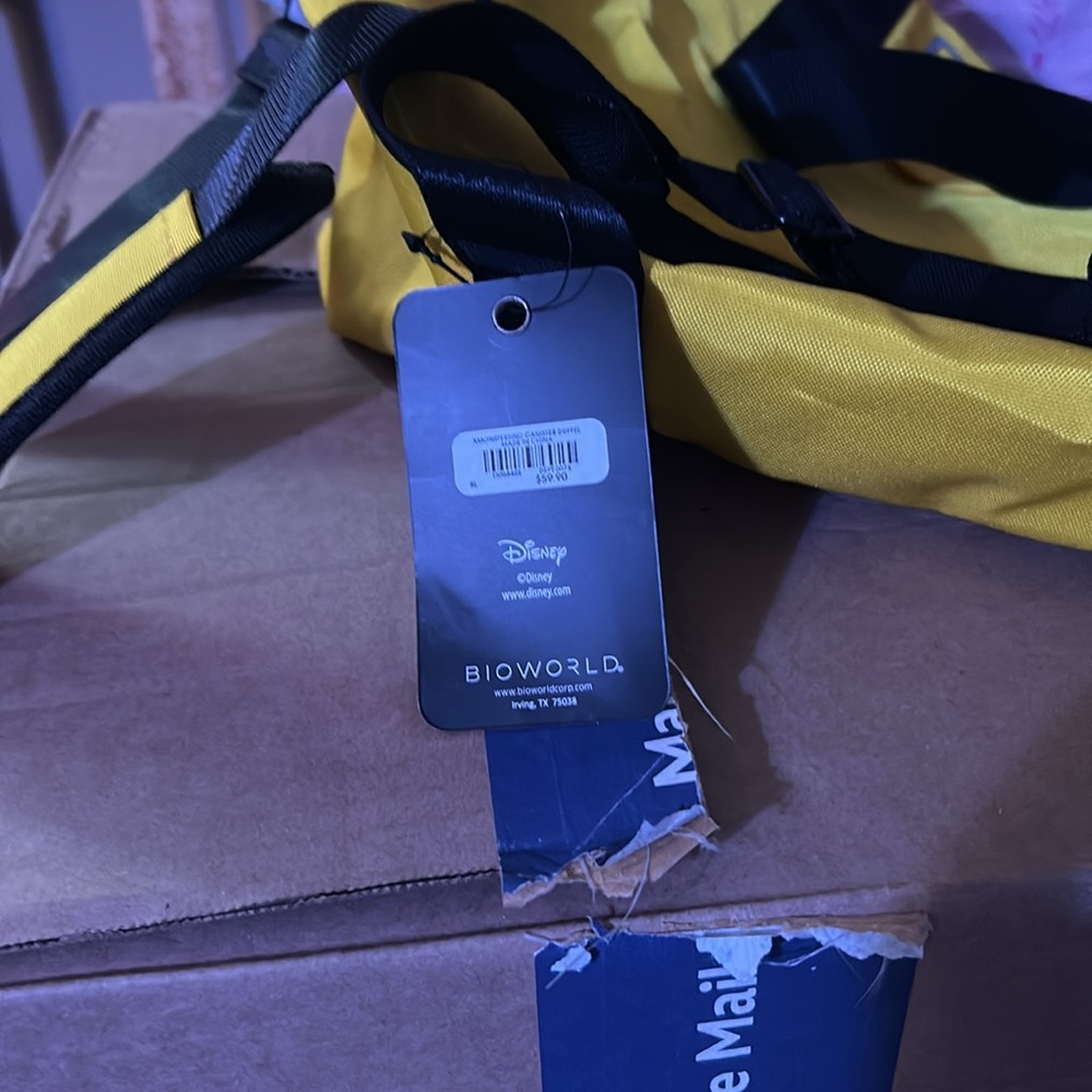 HP🎊🎊Disney Pixar Monsters, Inc. Scare Canister Duffel Bag - BoxLunch Exclusi… - Picture 7 of 10